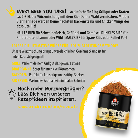 Every BEER you take!