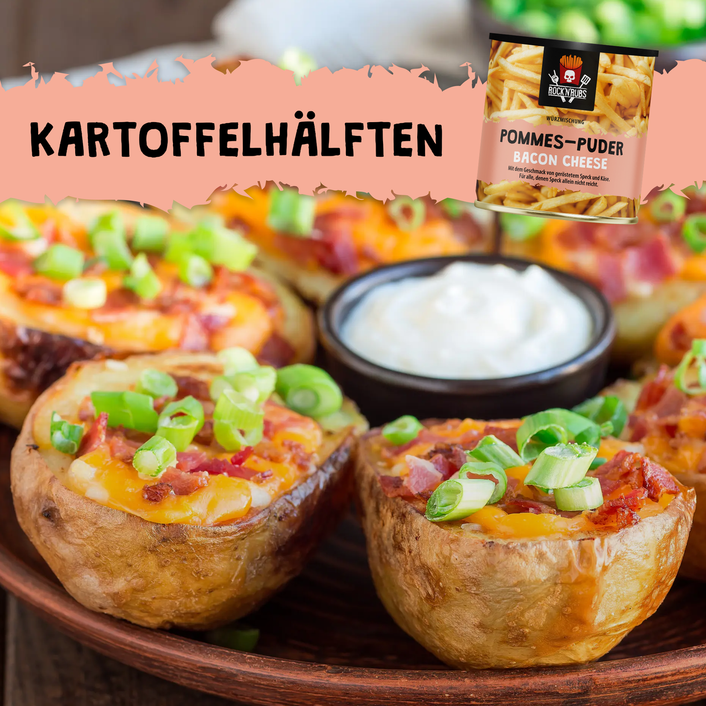 Pommes-Puder - Bacon-Cheese