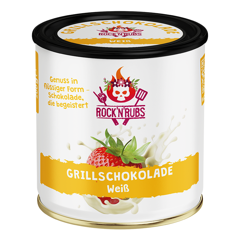 Grillschokolade Weiß Dose