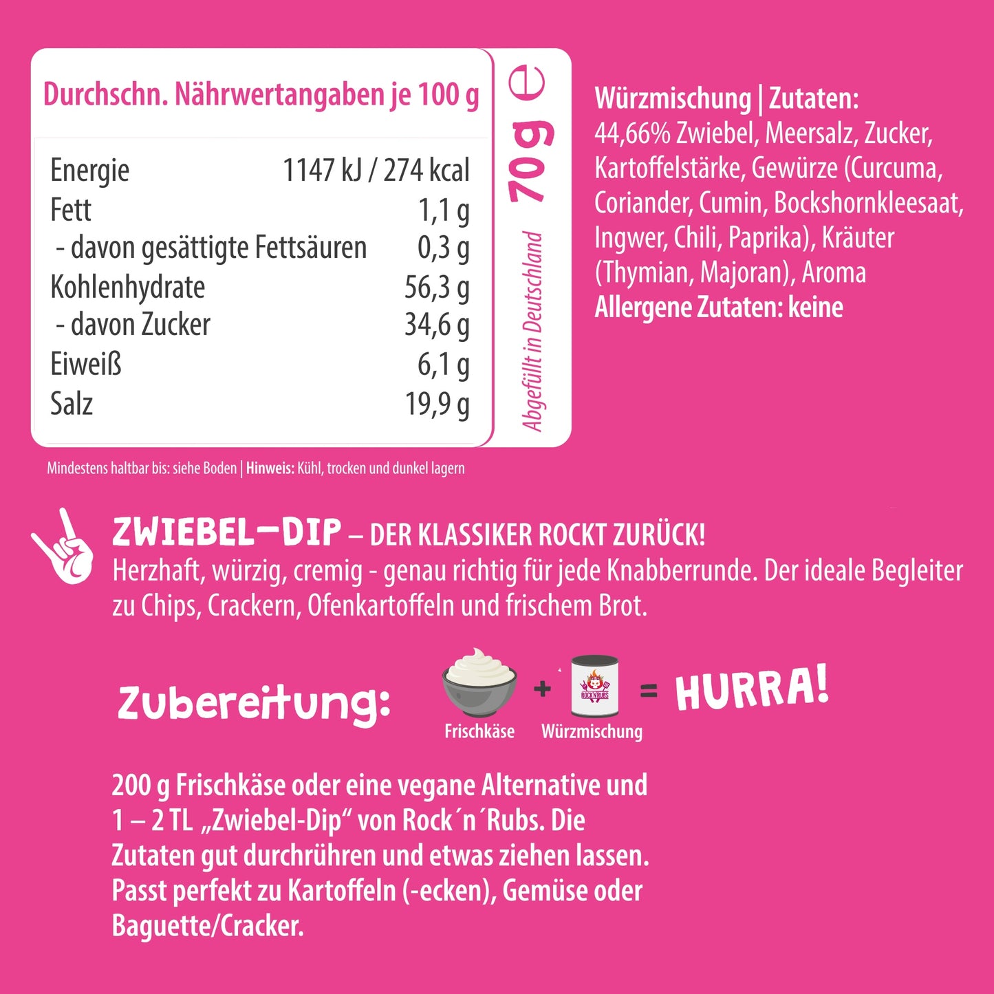 Dip Dip Hurra - Zwiebel Dip