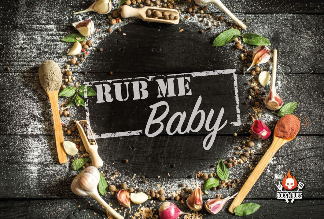 Rub me Baby! - Metallschild